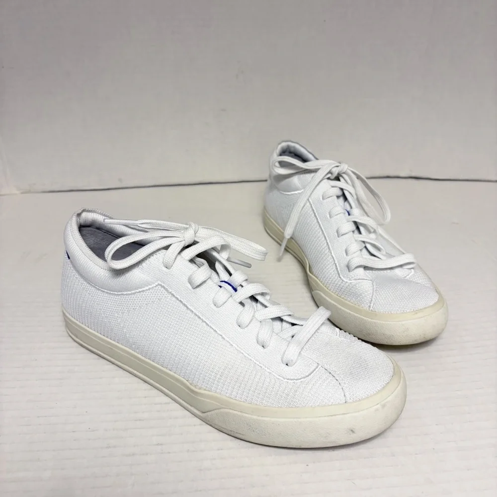 Rothy’s The Lace Up Sneaker in Bright White - Picture 7 of 15